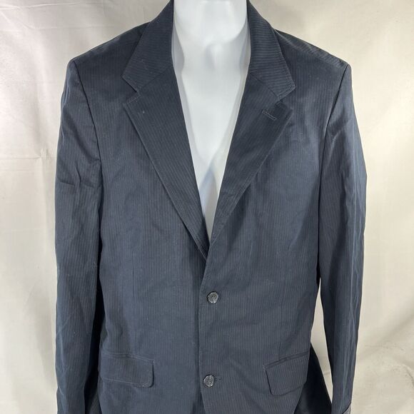 GAP BLAZER MENS 42R BLUE SUIT JACKET NWT NEW TWO BUTTON COTTON SPANDEX SUIT TOP - Picture 1 of 13
